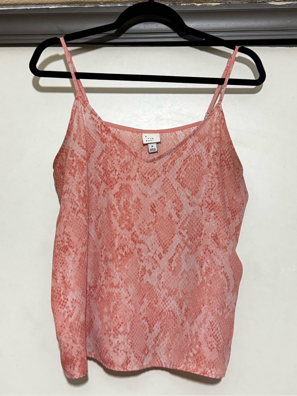 Pink Snakeprint Spaghetti Strap Camisole